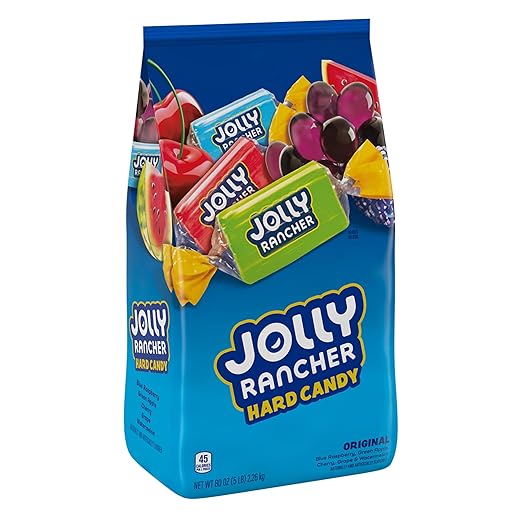 JOLLY RANCHER Assorted Fruit Flavored Hard Candy Bulk Bag, 5 lb