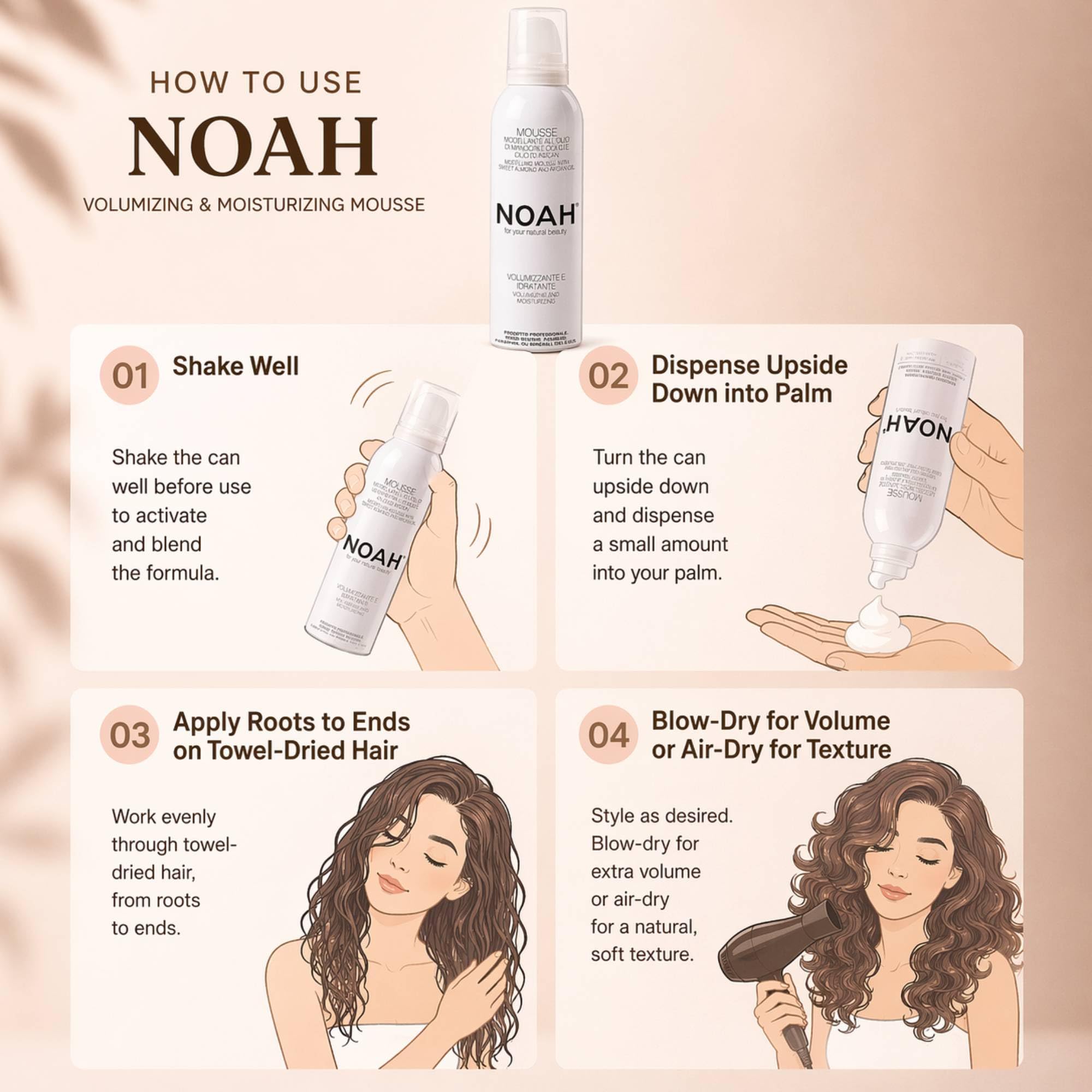 Noé 5.8 modelar mousse 250 ml