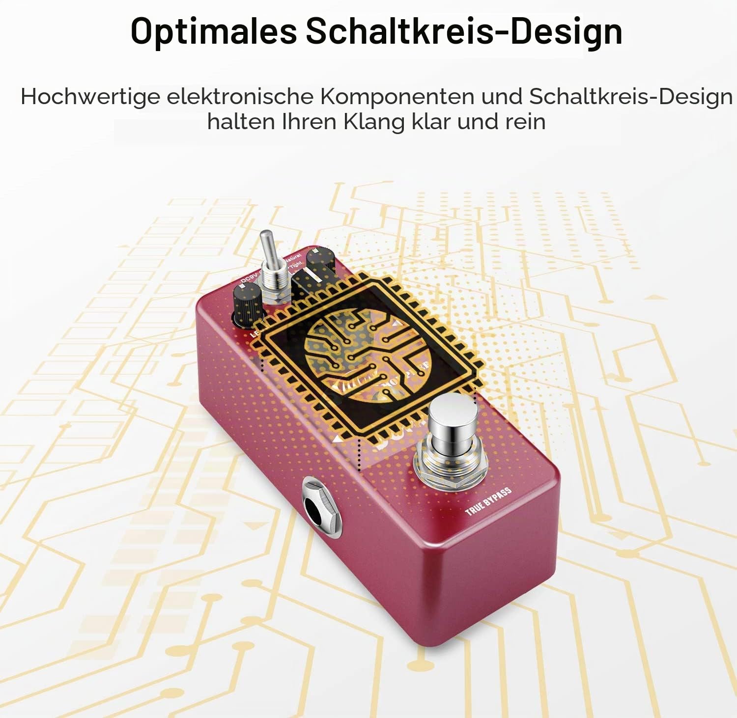 Donner Morpher Distortion Gitarre Effektpedal True Bypass