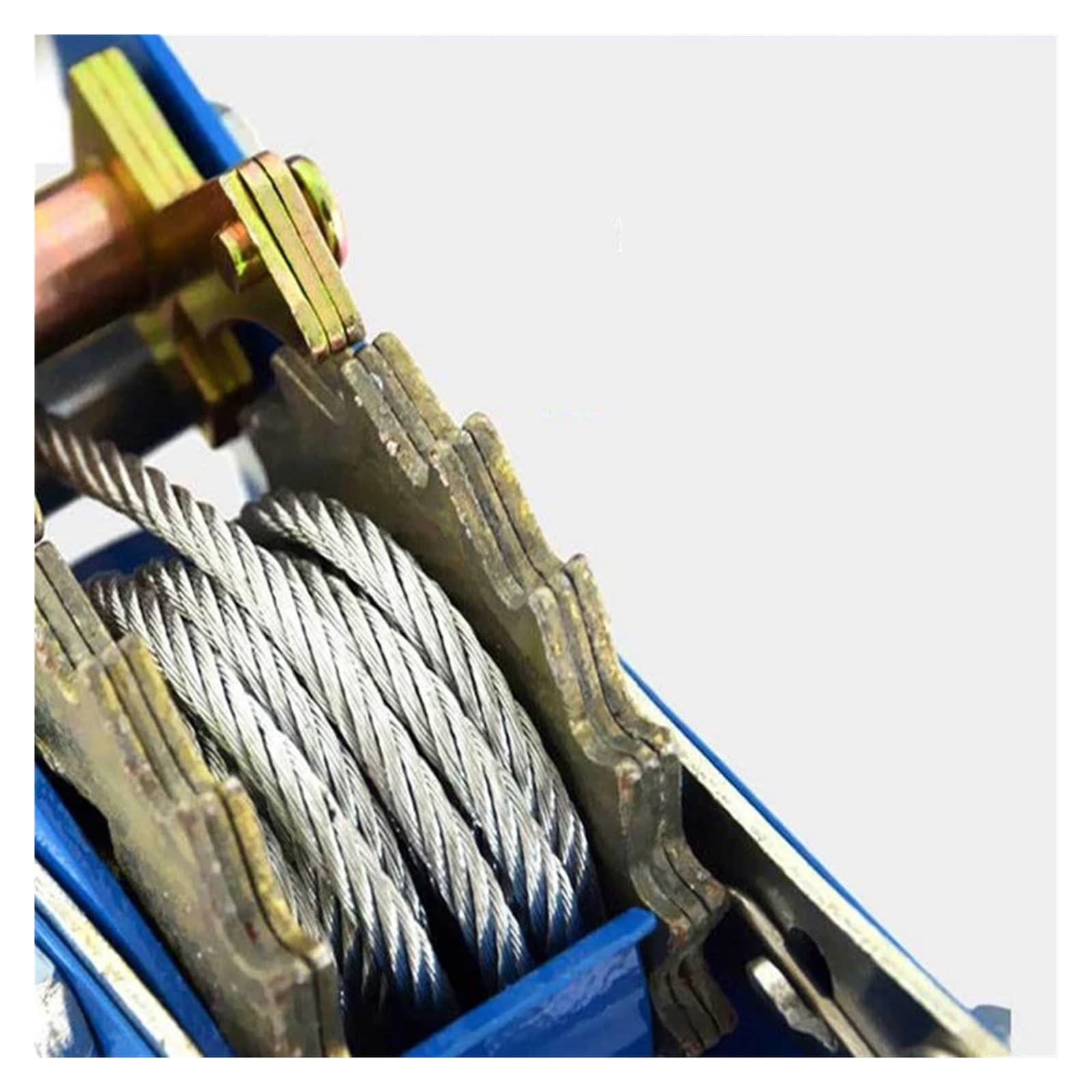 Handwinde, 1T/2T/4T manueller Hebelzug, Drahtspanner aus Kohlenstoffstahl, langlebiges, rostfreies, multifunktionales Doppelhaken-Kran-Drahtspannwerkzeug(2T)