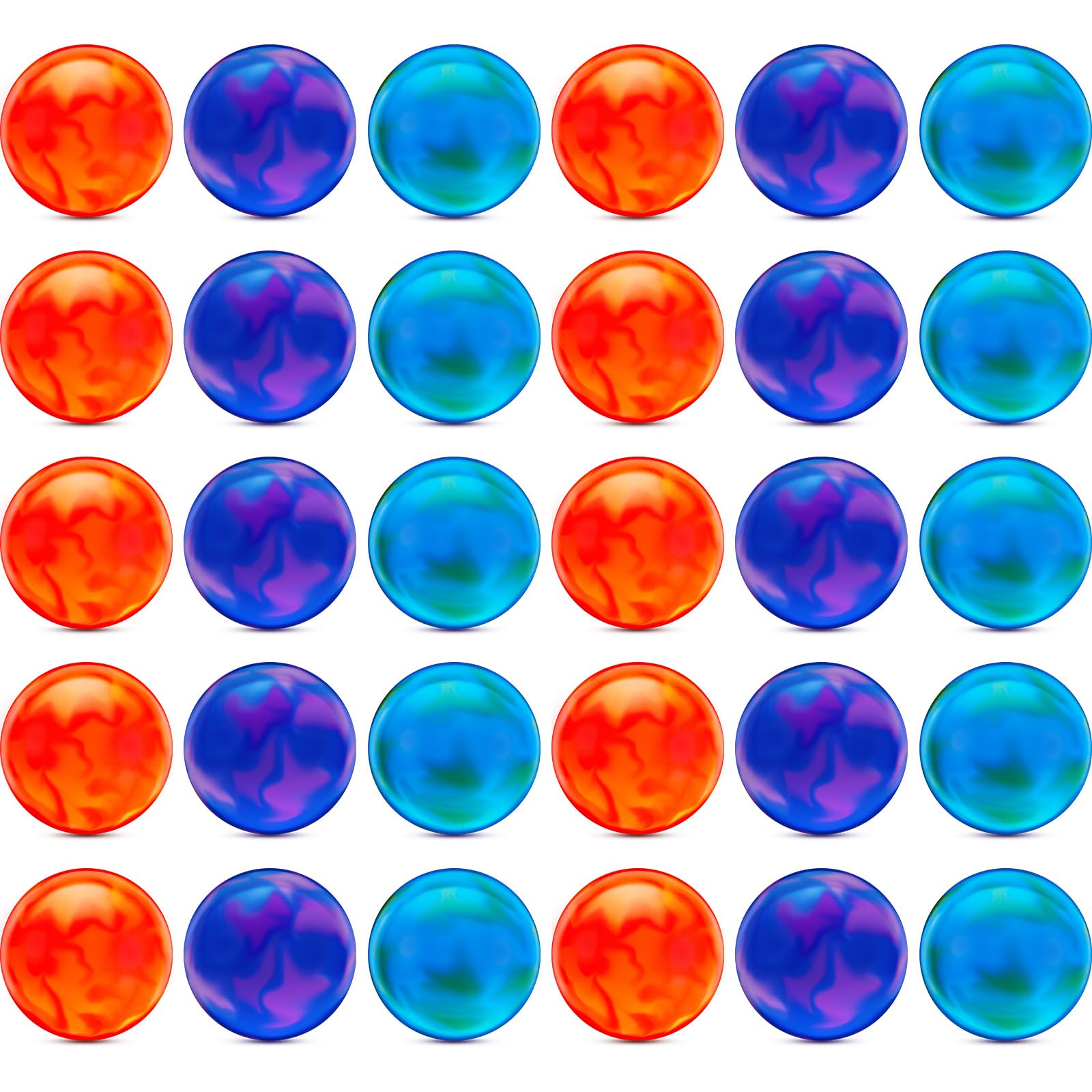 Liliful 30 Pcs Street Hockey Balls Field Hockey Game Ball Roller Hockey Balls Hockey Gifts Minimal Bounce Design for Kids Boys Youth Adult Roller Hockey or Street Hockey Sports Game (Multicolored)