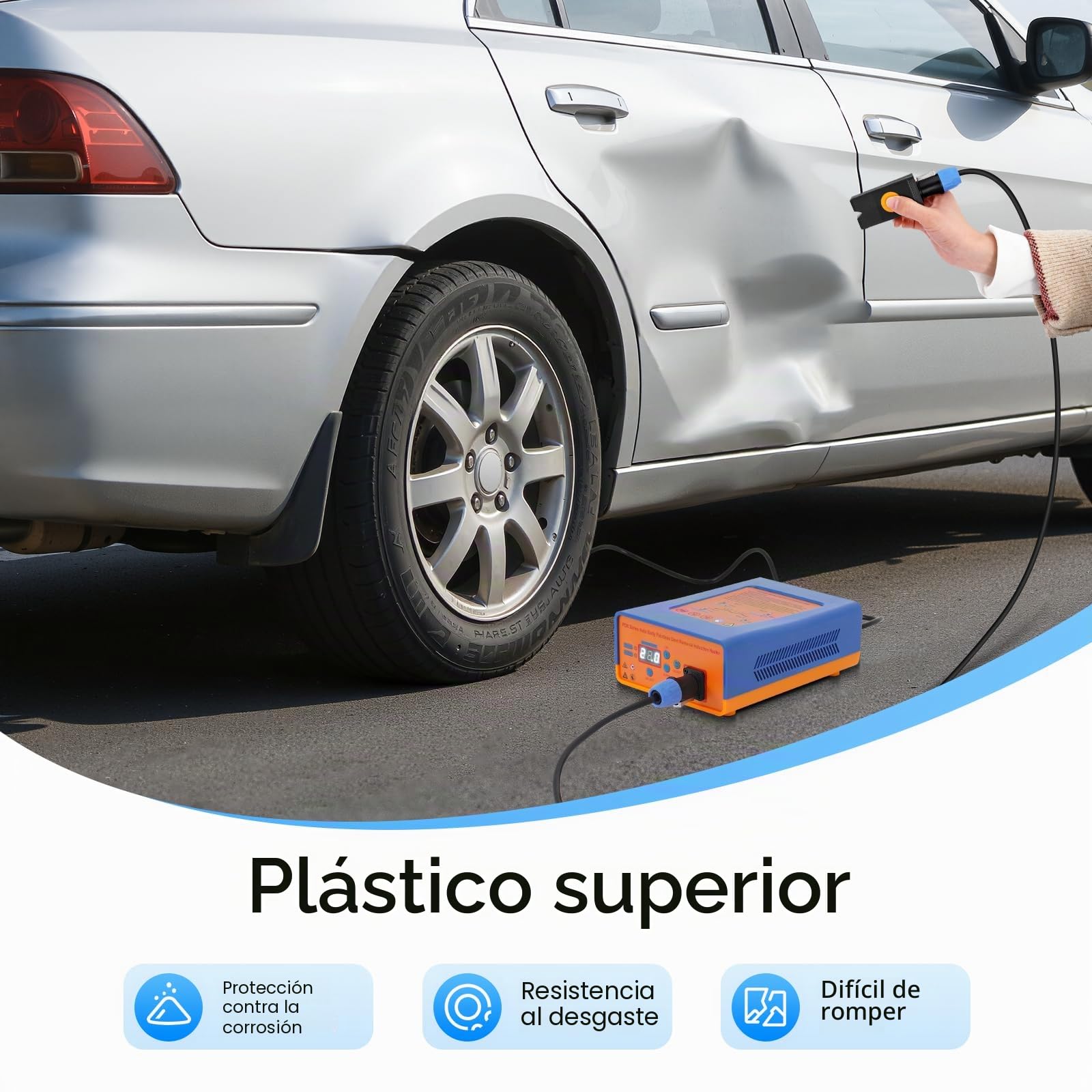 Aparato de reparación de abolladuras para coche, electromagnético, calentador de inducción, 1380 W, 220 V, juego de reparación de abolladuras por inducción