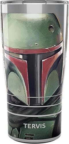 Tervis Traveler - Casco aislado de triple pared con diseño de El libro de Boba Fett de Star Wars mantiene las bebidas frías y calientes, 20 onzas,