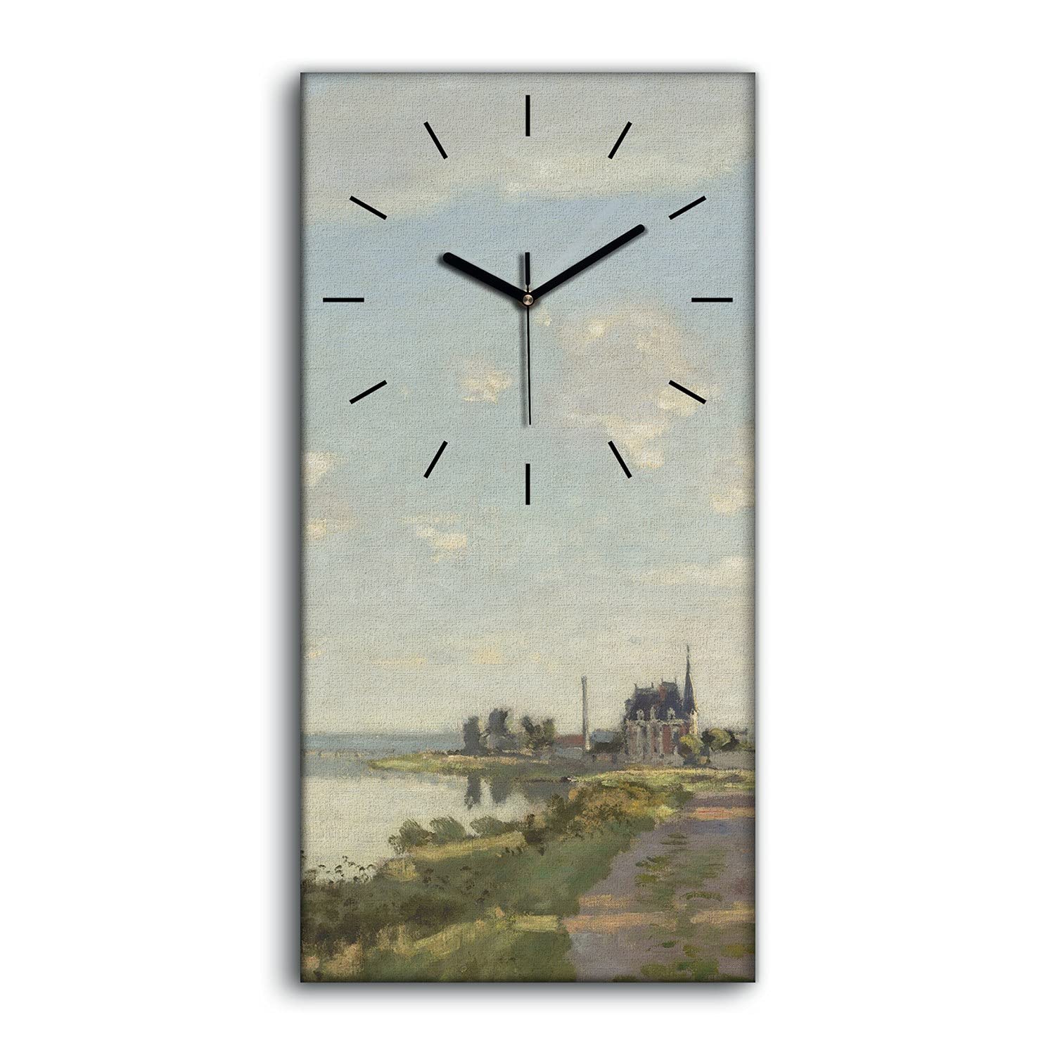 Horloge sur Toile pour Décoration Salon et Chambre Image Art Moderne 30x60