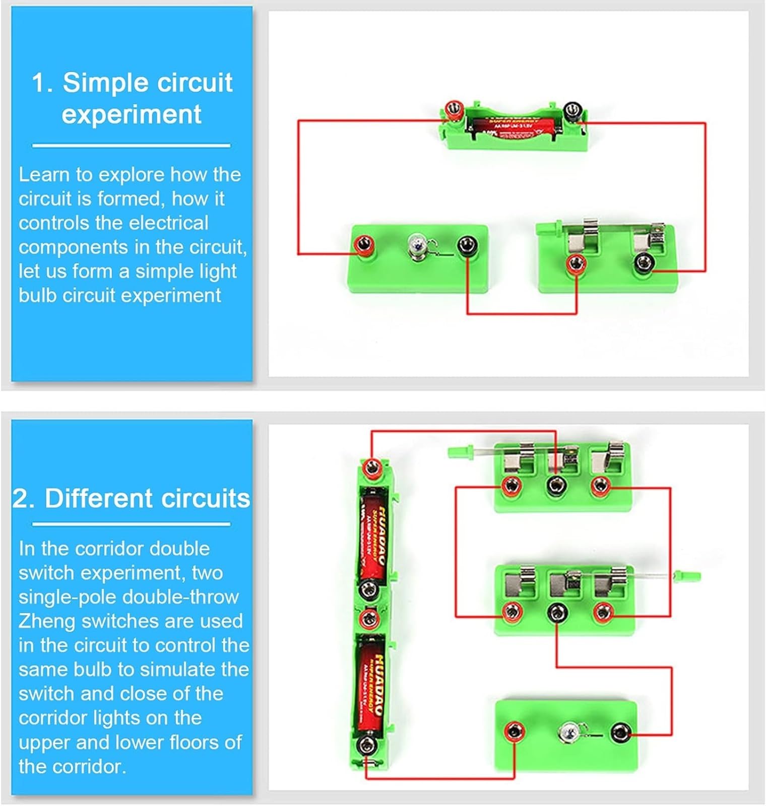 Scatola For Esperimenti Sul Circuito Elettromagnetico Con Terminale | Kit da laboratorio di esplorazione fisica fai-da-te for campo magnetico generatore manuale cicalino solare