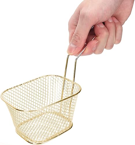 Miniatura 4 de Cesta de acero inoxidable para freidora, colador para papas fritas, colador de alimentos, herramientas de cocina, 4 cestas para papas fritas fritas