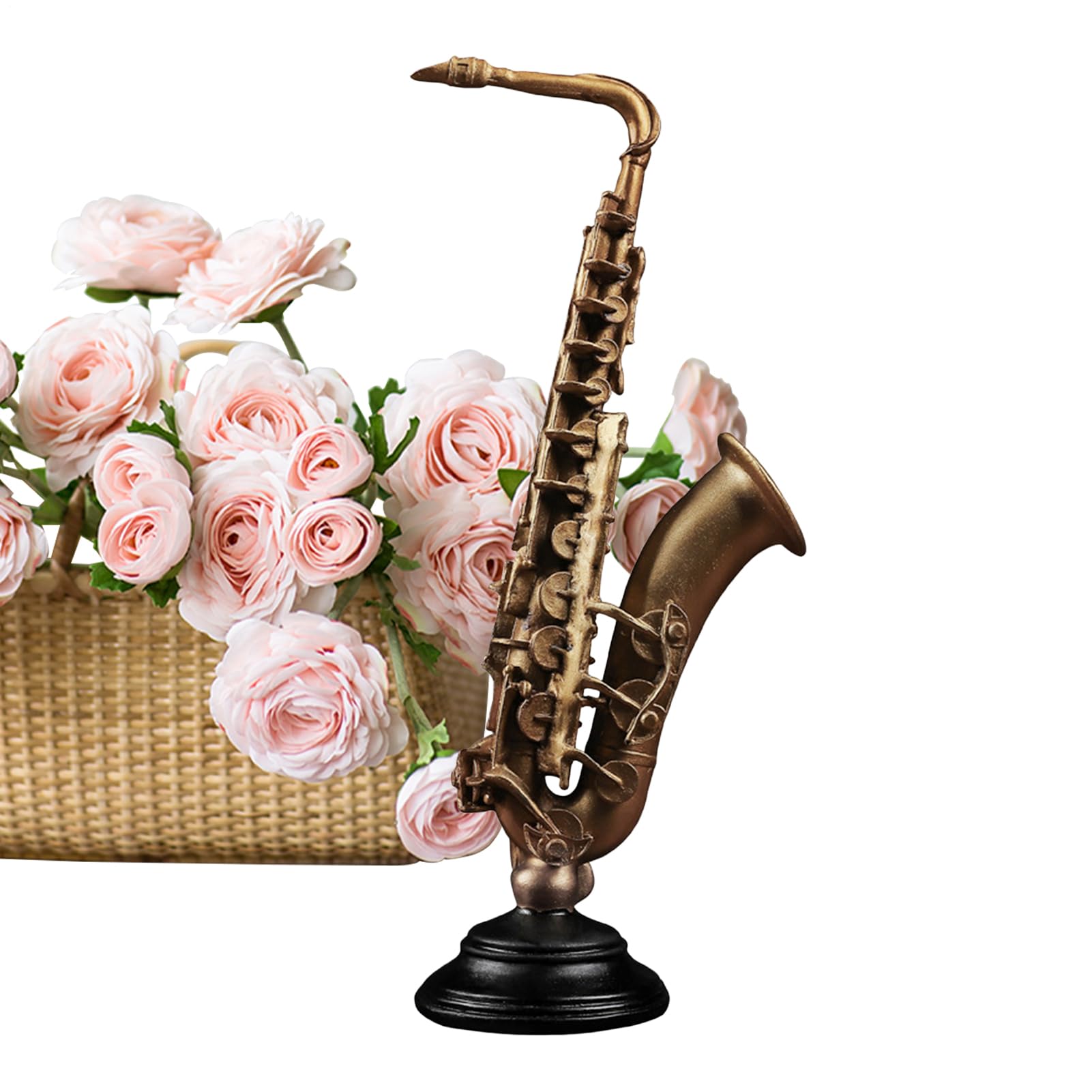 Figurines d'instruments miniatures en résine vintage pour déco