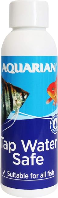 AQUARIAN TAP WATER SAFE, Aquarium Water Conditioner, 118 ml Bottle,White