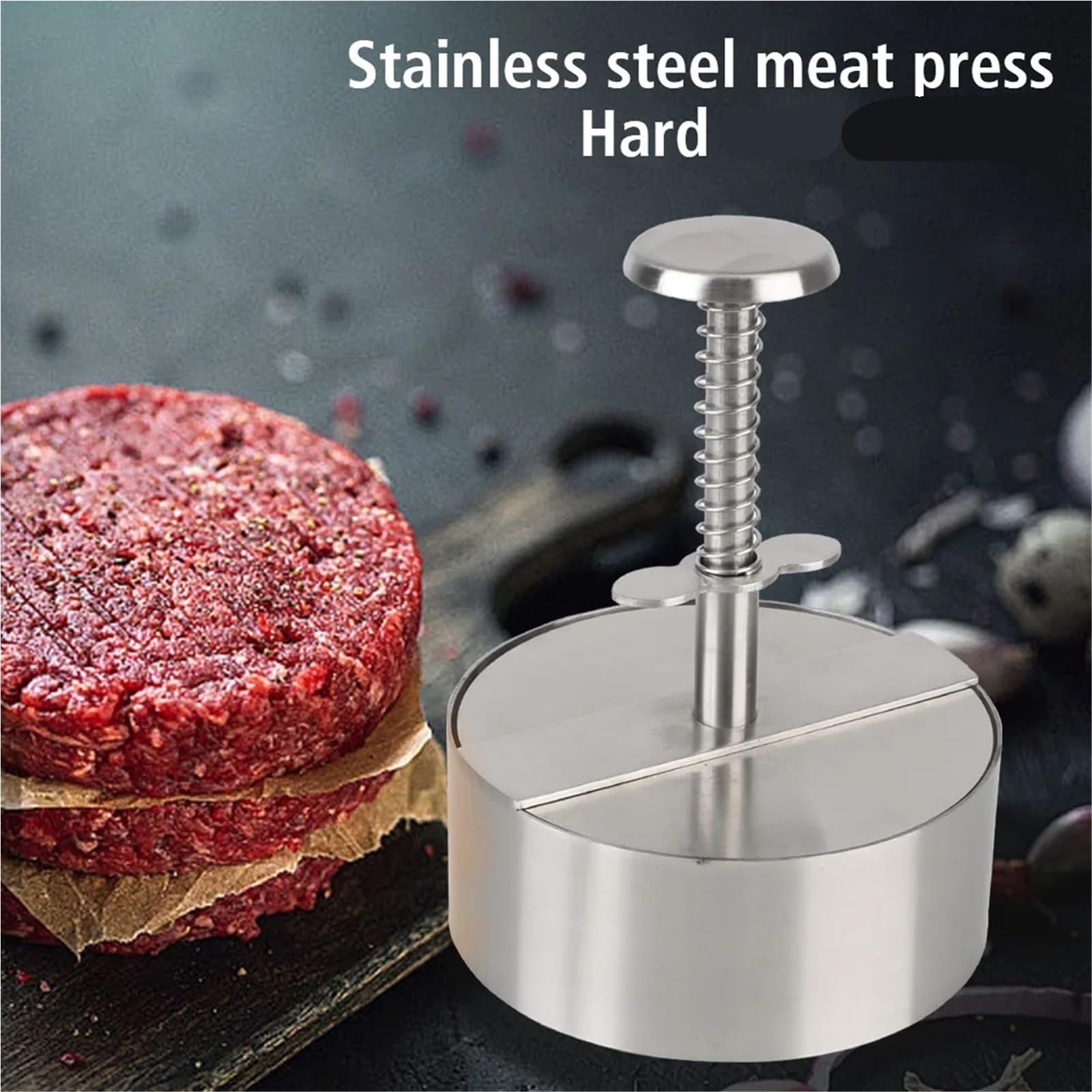 Parrilla, Plancha, Carne, Hamburguesa, Prensa, Herramientas de Cocina, Cerdo, Molde Manual, Fabricante Hamburguesas, Acero Inoxidable 304 para Carne