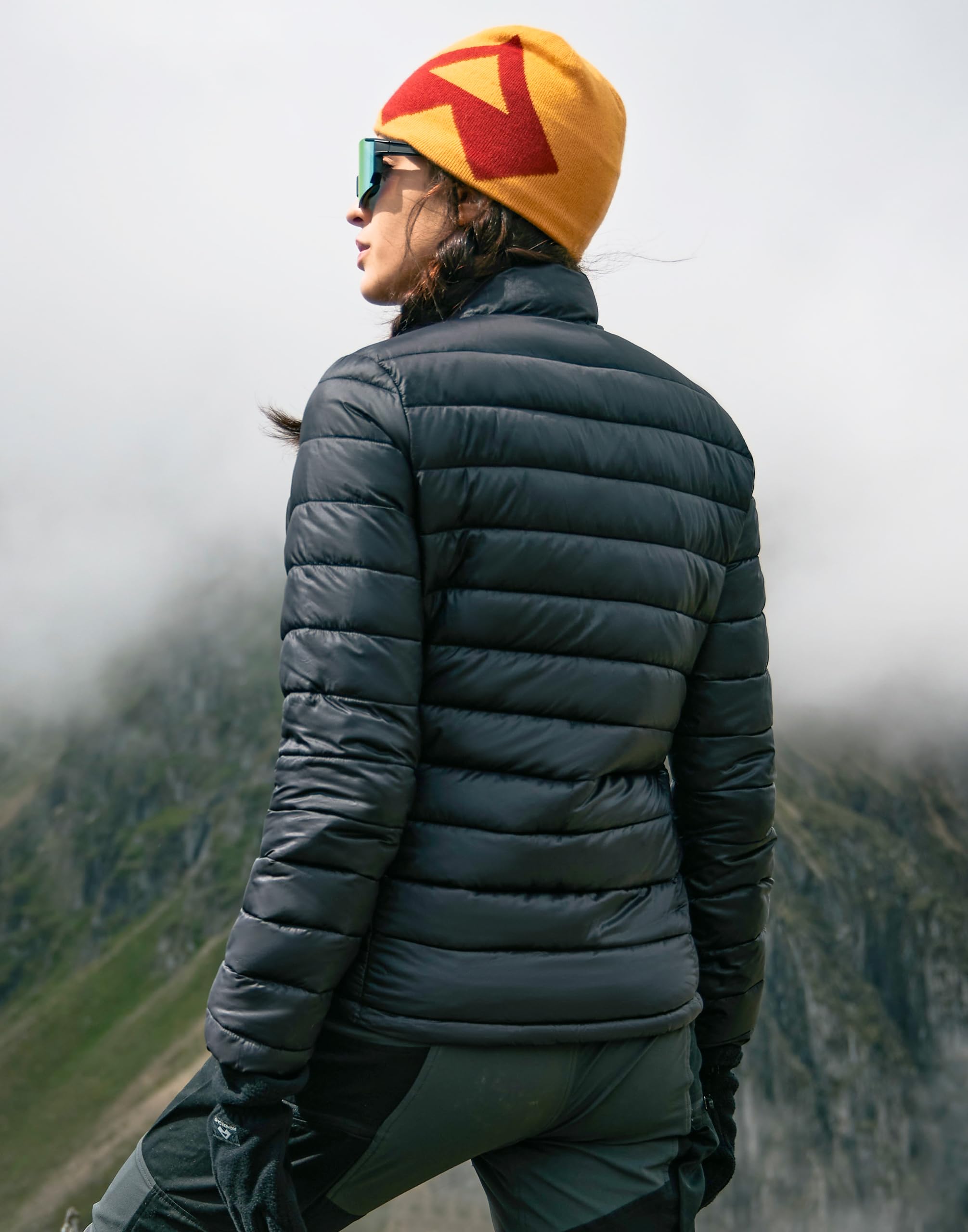 Pioneer Camp Piumino da donna ripiegabile invernale leggero trapuntato cappotto idrorepellente isolato termico caldo capispalla