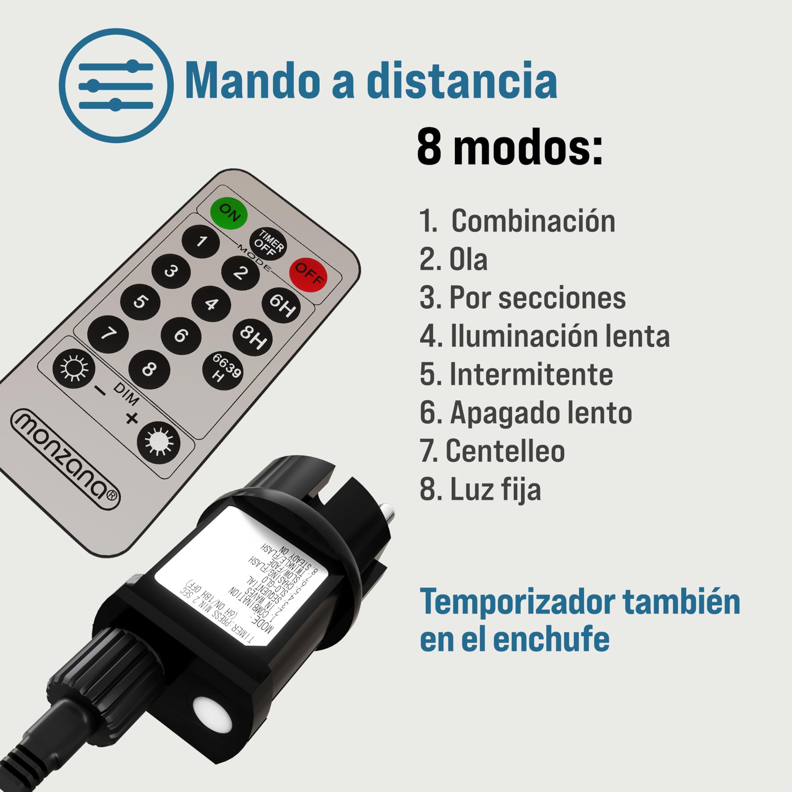 Monzana Lámpara Árbol 220 Leds Blanco Cálido Flores de Cerezo 220cm Interior Exterior Mando a Distancia
