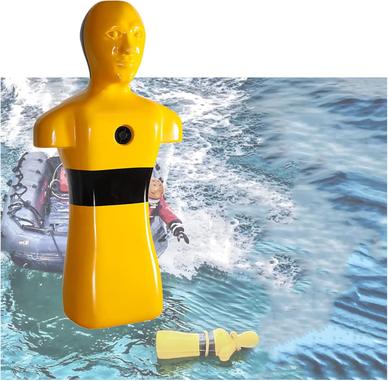 Drowning Prevention Teaching Tools,PE Fire Training Drill Model,Water Simulation Training Dummy,Rapid Drainage,No Assembly Required(Orange)