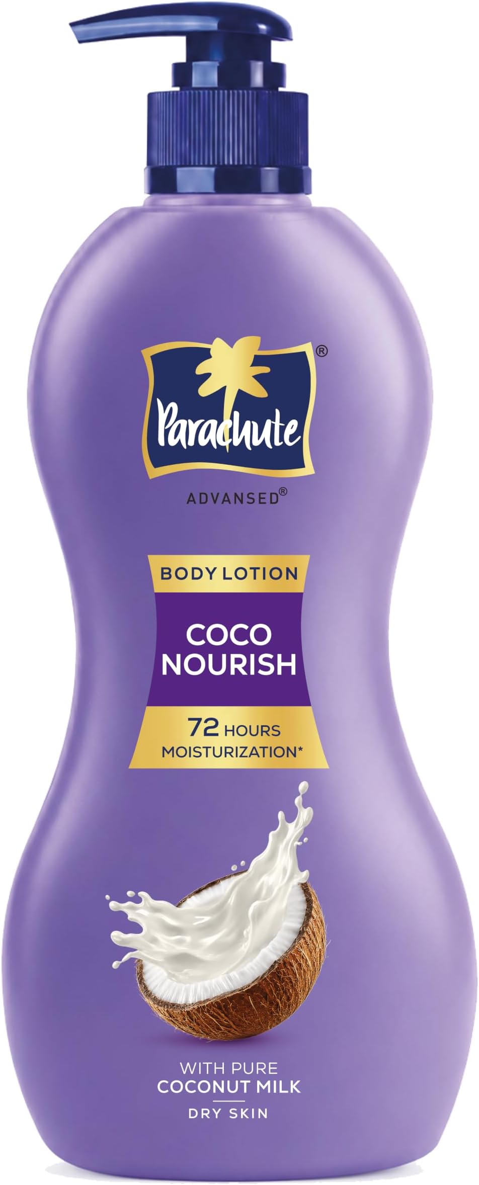 Coco Nourish Body Lotion, With Pure Coconut Milk, 100% Natural, Dry Skin Moisturizer, 600ml