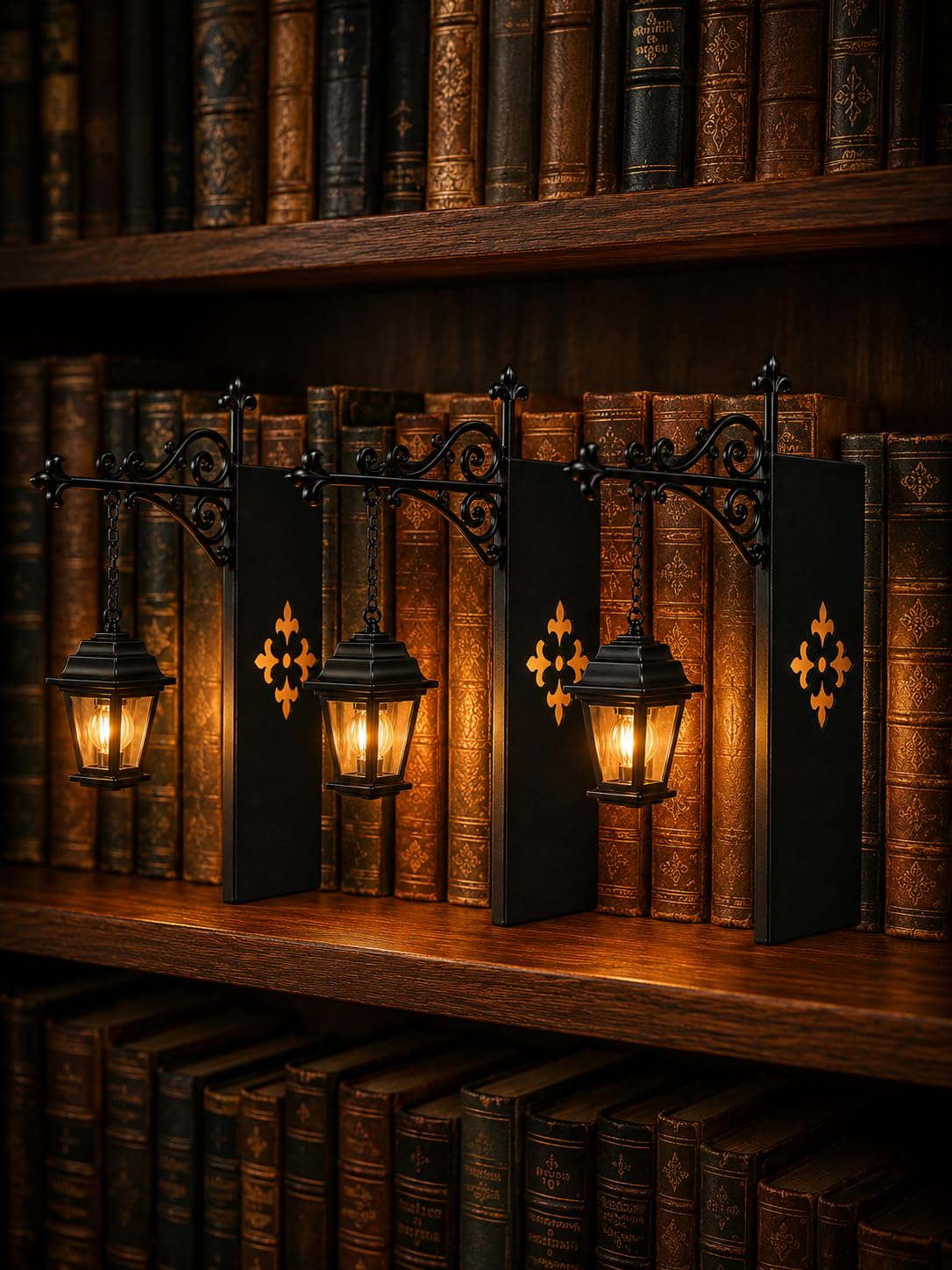 Lanterne de Bibliothèque LED pour Coin Lecture，3 pièce