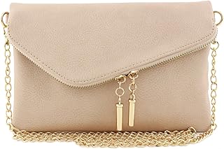 Crossbody Clutch Bag – Stylish Envelope Wristlet with Chain