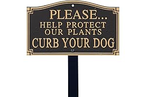 SmartSign Curb Your Dog Signs for Lawn