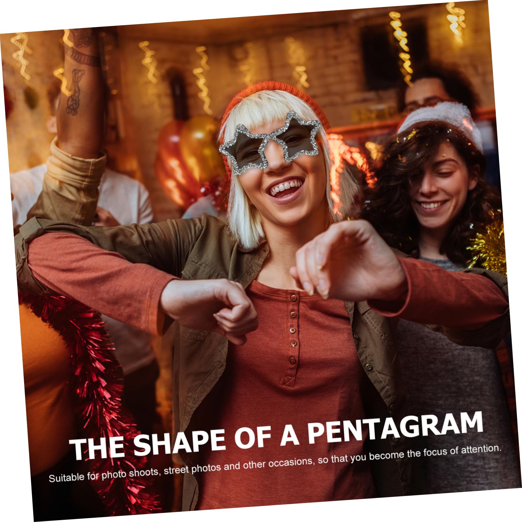 ROMISBABA Trendy Frameless Women's Polarized Festival Sunglasses Candy Party Favor Glasses Pack