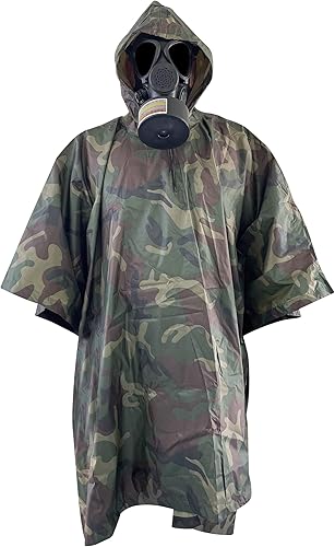 Poncho nuclear militar M15 V.2, poncho CBRN, poncho táctico, poncho del ejército para CBRN proteger la campana cbrn de materiales peligrosos, disponible en Yaxa Peru