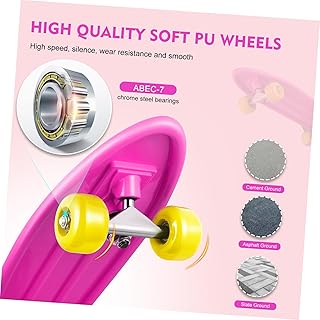 Toddmomy Skate Adulto Longboard Skate Completo Longboard Placas Longas Skate De Rua 4 Rodas Skate Skate Infantil Skate Adulto Conjunto De Metal Skate Para Interior