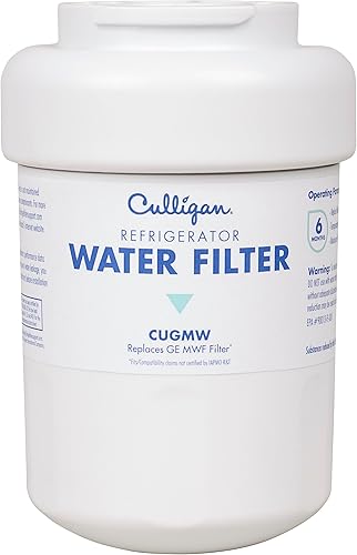 Vista 4 de Culligan Filtro de agua para refrigerador CUGMW Reemplazo para filtro de agua GE (MWF) Reemplazar cada 6 meses Paquete de 1