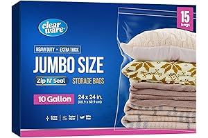Jumbo Ziplock Bags: At-Home Storage Solution