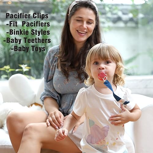 Miniatura 7 de ALVA BABY - Pañales de tela para bebé, paquete de 6 con 12 insertos, clips para chupete para niños y niñas, correa para juguetes mordedores