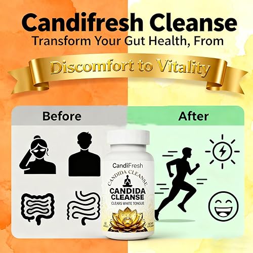 Miniatura 3 de Candifresh Cleanse, Suplemento de apoyo intestinal a base de hierbas con orégano, ajenjo y nogal negro, 60 cápsulas