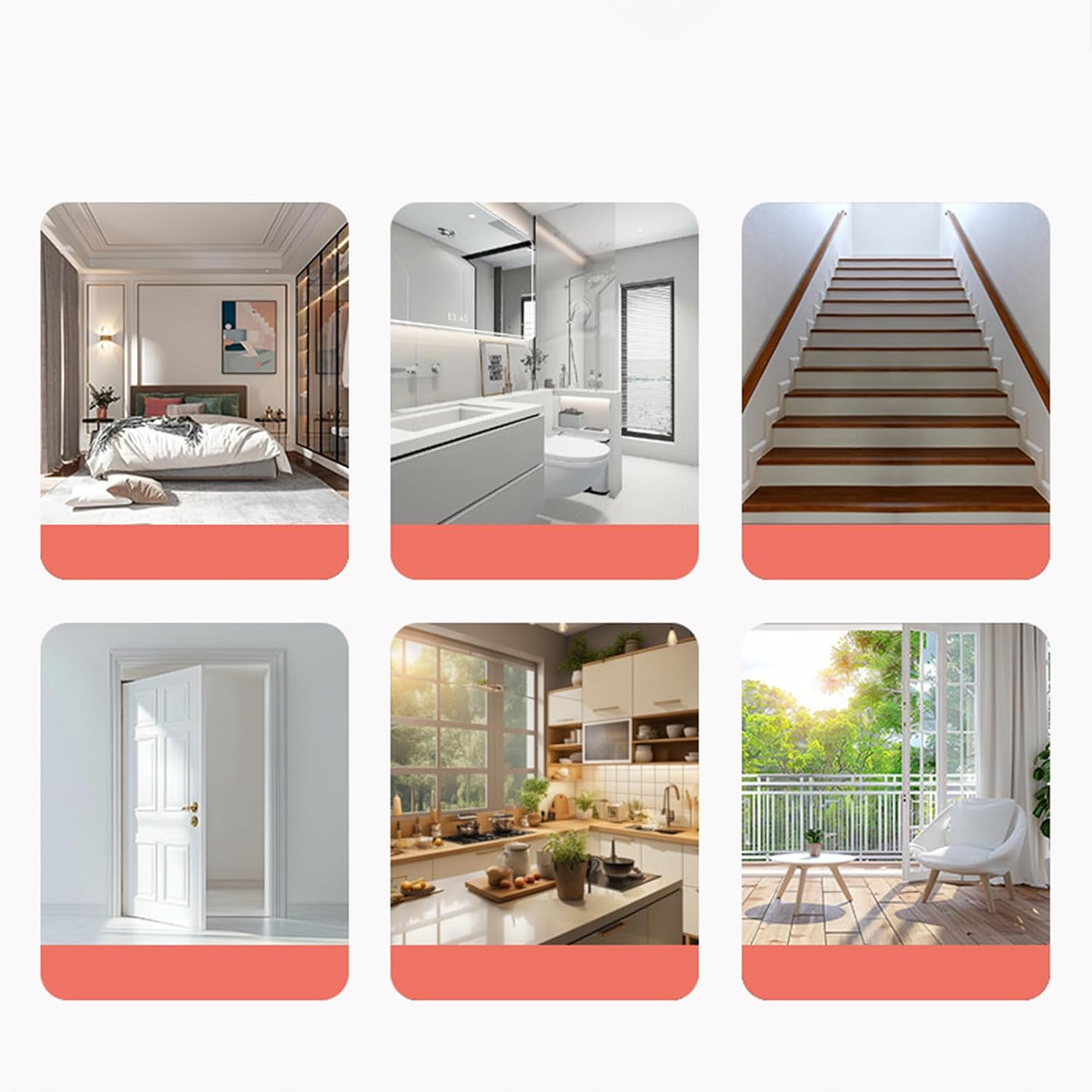 Stair Gate for Pets - Retractable Puppy Safety Fence | Child Proof Gates Indoor | for Staircase Hallway Doorway Kitchen Bedroom Bathroom Home House Apartment