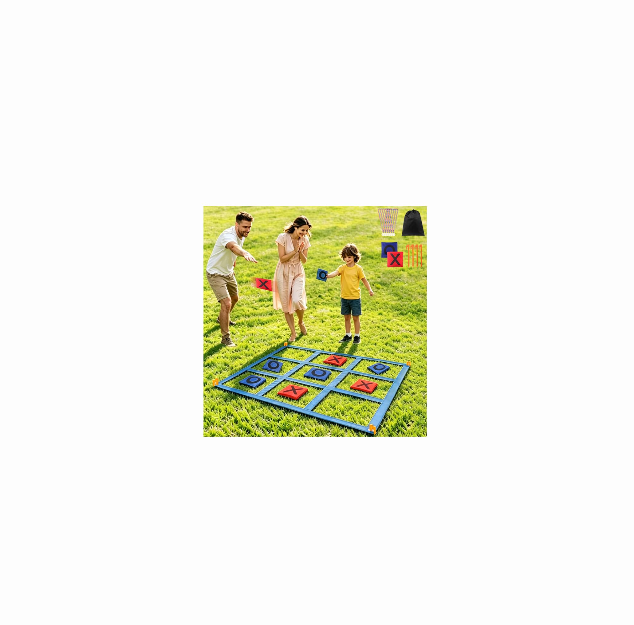 Giant Tic Tac Toe Bean Bags Toss Games, 4FT x 4FT