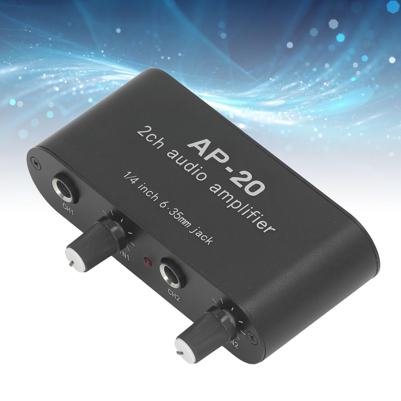 Tonvorverstärker Zweikanal Mikrofon Verstärkervorverstärker 1/4 Zoll 6.35mm 0-20DB Verstärkung DC5V-12V