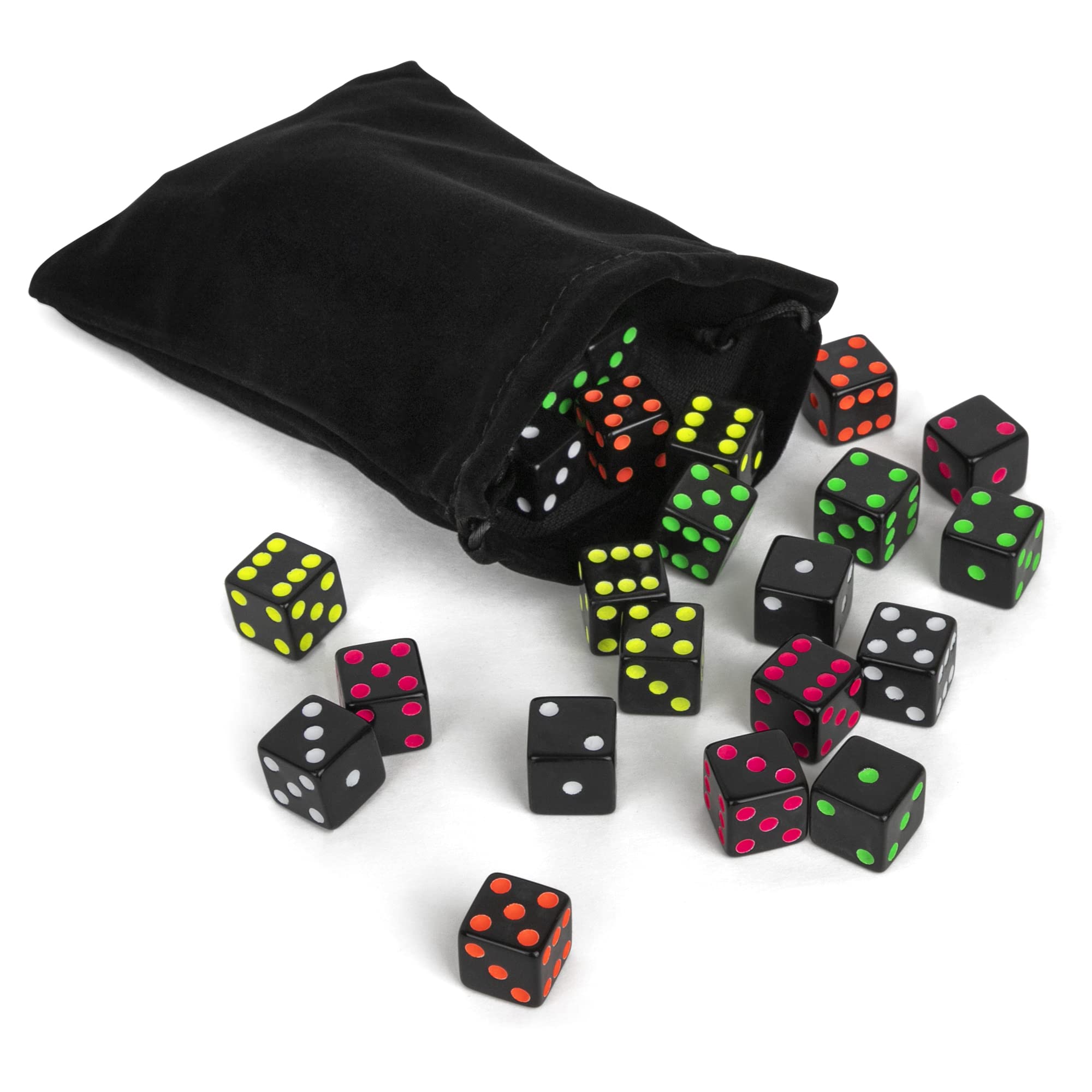 Amazon.com: Neon Blackout Dice - 50 Dice Set - 5 Colors - Included