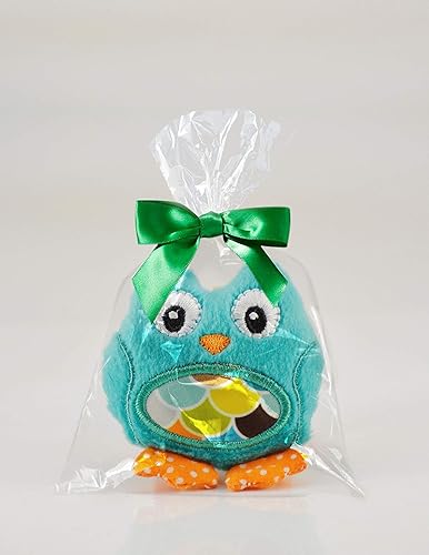 Miniatura 7 de Bolsas de celofán de plástico transparente con lazos de torsión de 4 pulgadas coloreados para regalo o uso en fiestas