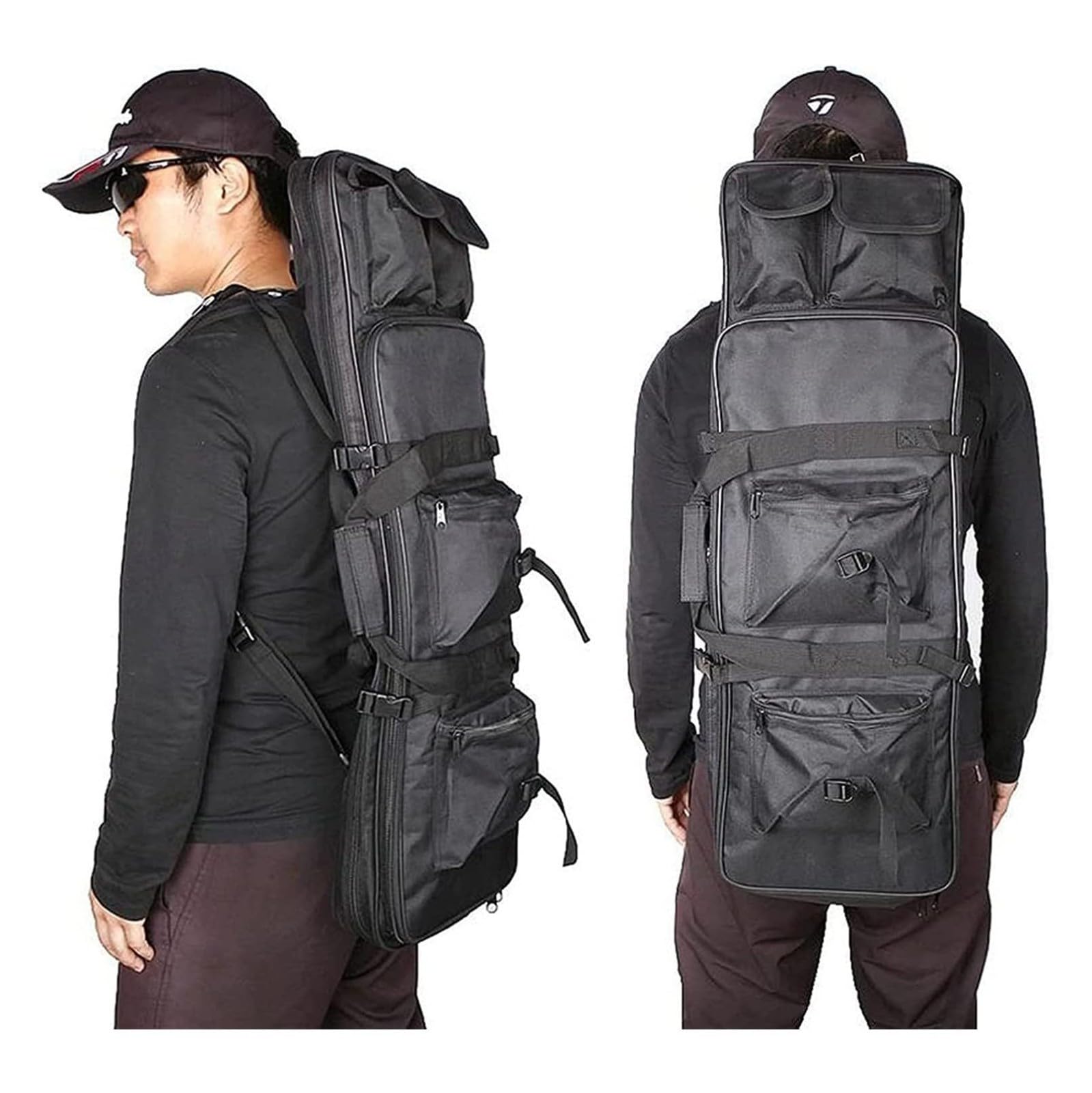 Fusil A Pompe Sac A Dos Fusil Housse Transport Airsoft Housse De Transport pour Fusils À Air Fusils De Chasse,Chasse Rembourée Sac Oxford Stockage Et Transport Etuis Souple pour Carabine