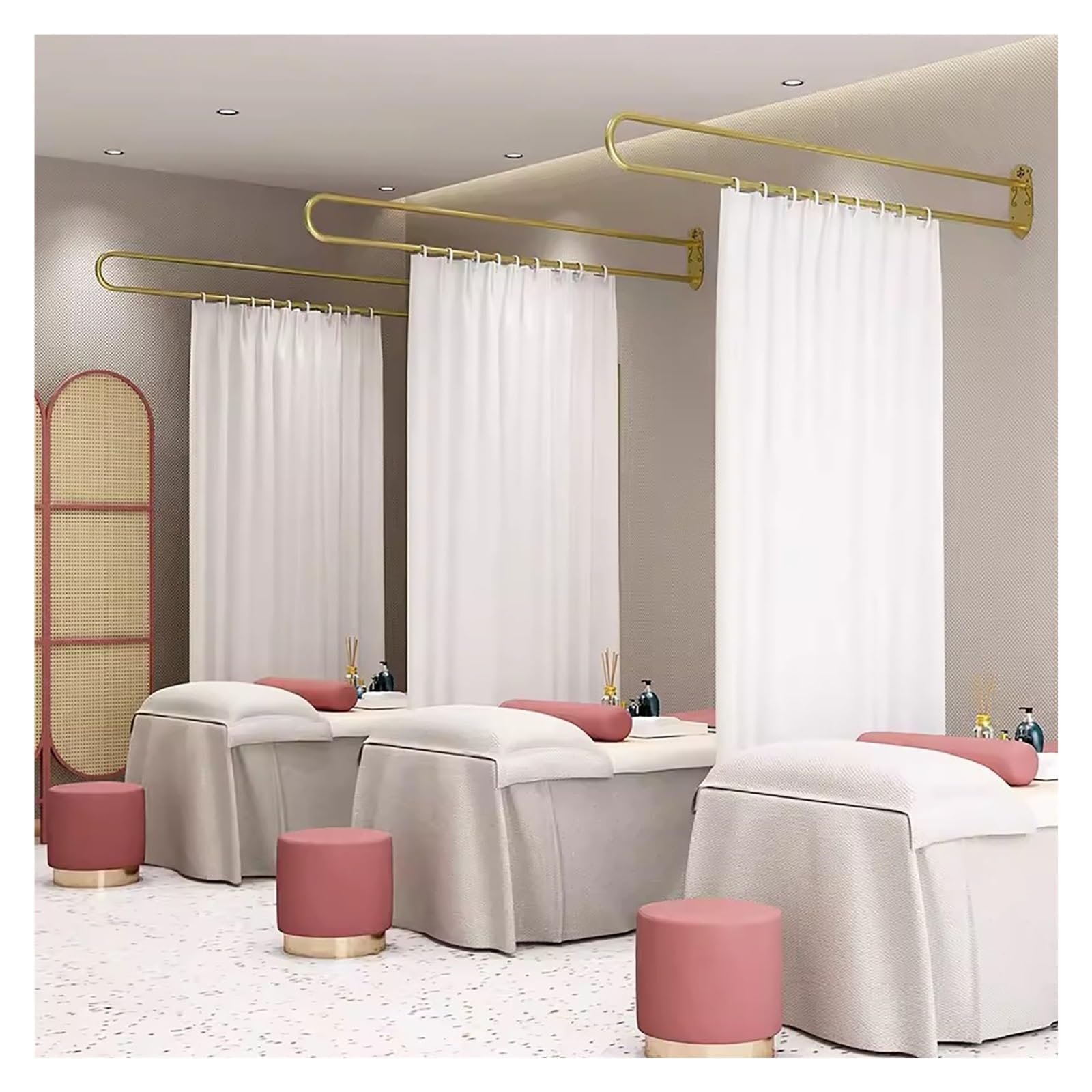 Rideaux de séparation de massage pour créer un espace bien-être relaxant