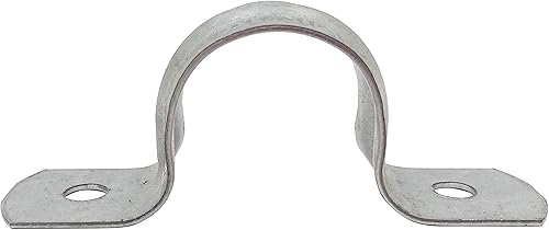 Miniatura 4 de Gancho de abrazadera para correa de tubería rígida, 2 agujeros, tubos galvanizados o de PVC, conducto IMC (10, 12 pulgadas)