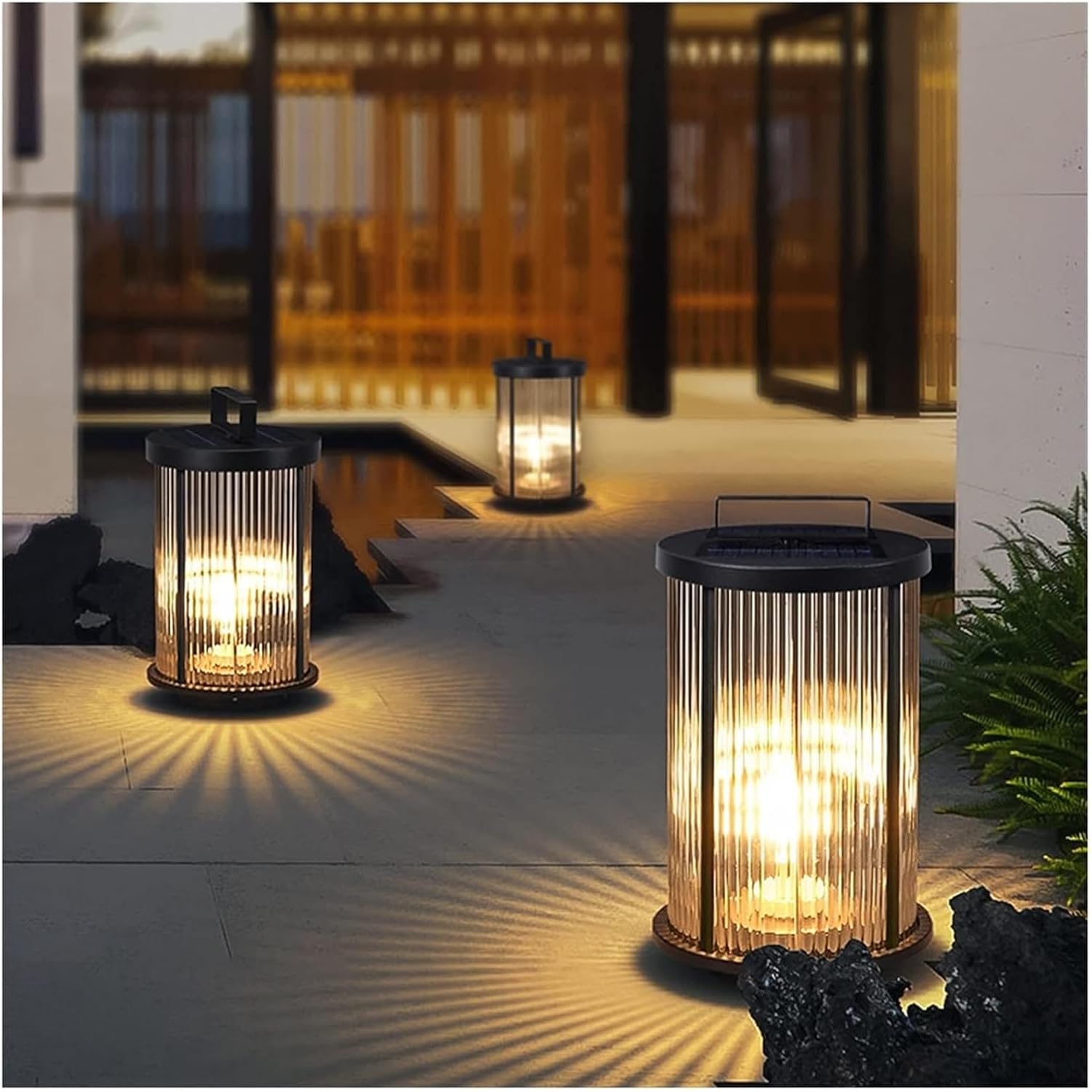 TiStm Wall Lamps Wall Sconce Solar Lantern Light Garden Lights Lamp Courtyard Decorations for Patio Yard,Porch,Lawn,Art Garden Accessories (Color : Normal, Size : M)( Broken parts)