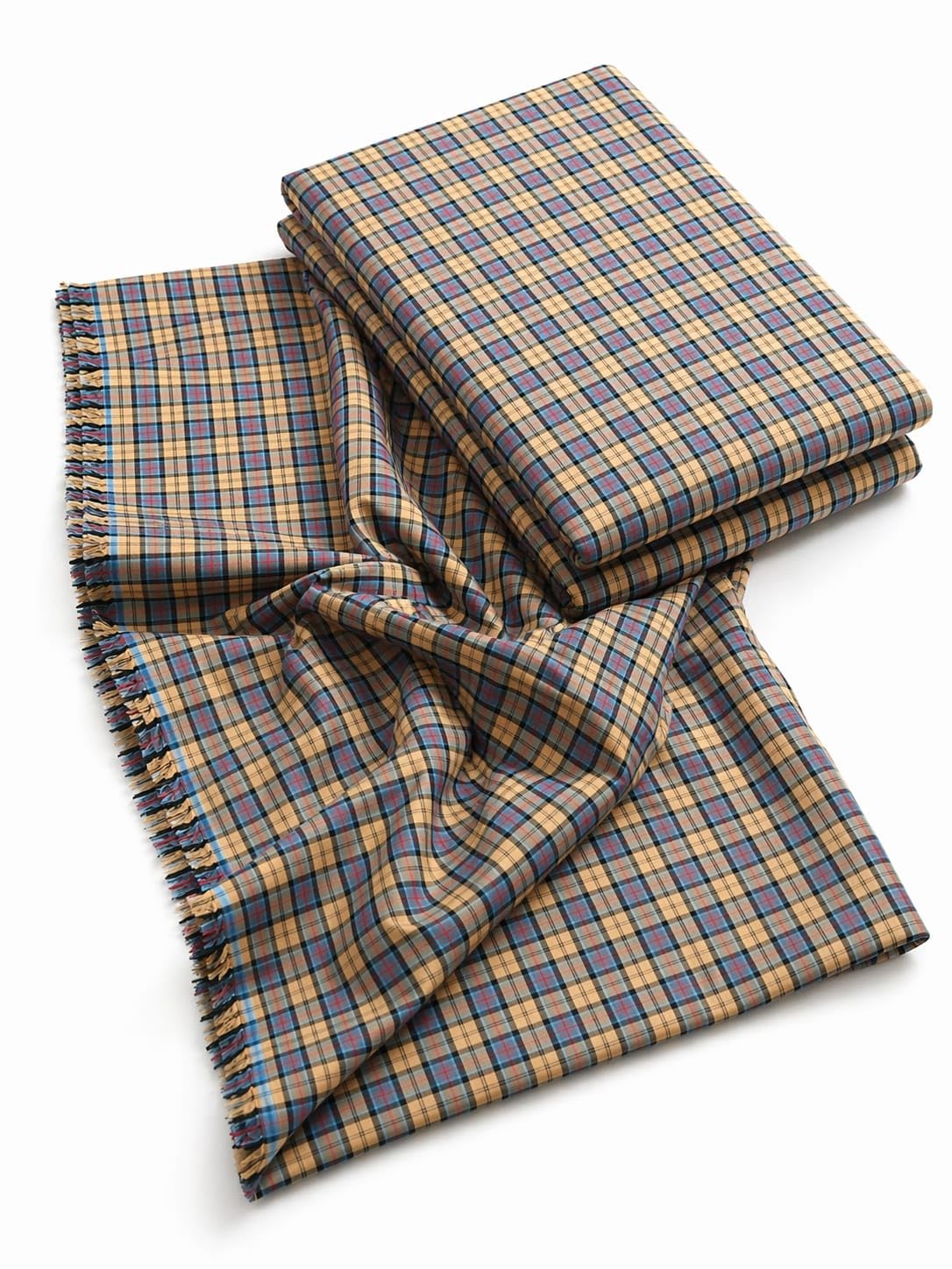 Multicolor Check Cotton Fabric, Soft & Breathable, Light Stitch Texture, 55 Inch Width, for Dress Making & Shirt (2.5 Meter)-image-25