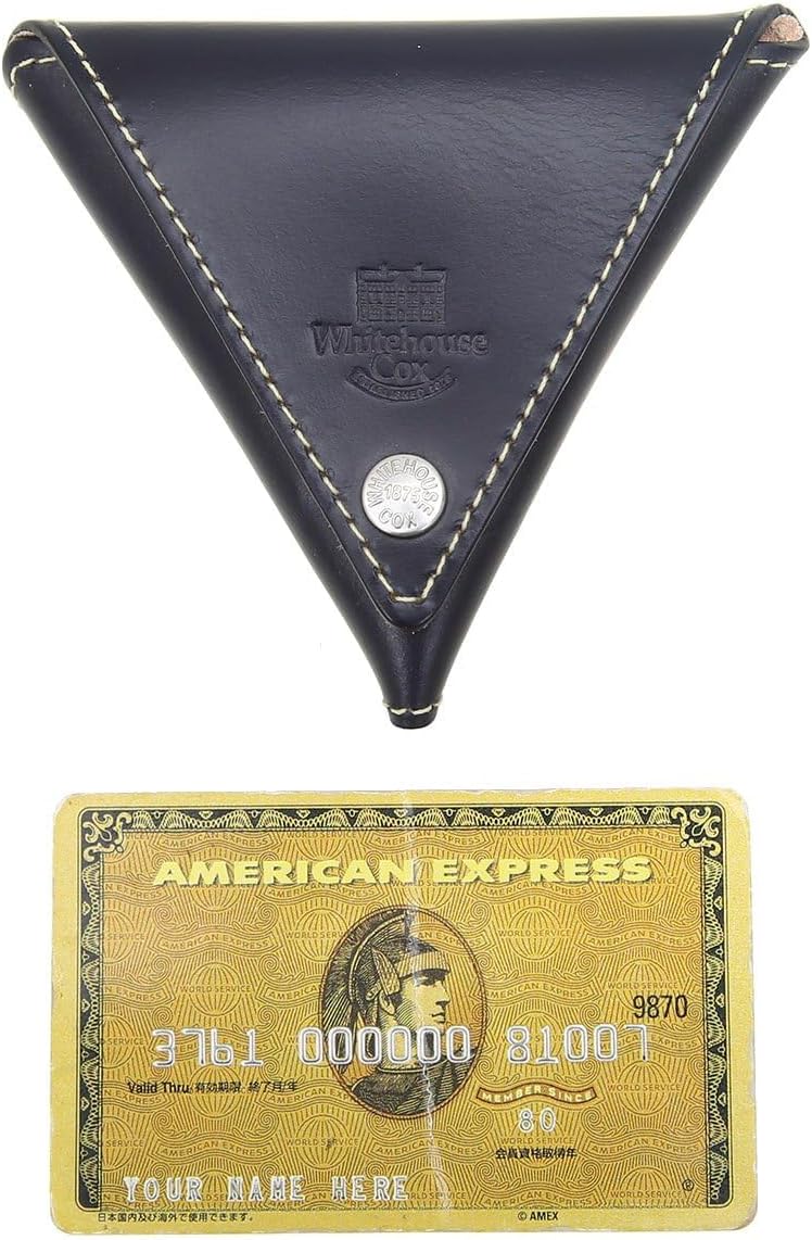 Whitehouse Cox[ホワイトハウスコックス]ORIGAMI COIN CASE ネイビー FREE(ONE)  【レビュー】小粋なトライアングル。