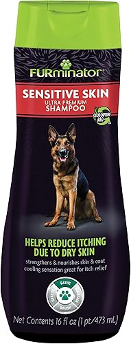 FURminator Sensitive Skin Ultra Premium Champú para Perros, 16 Oz.