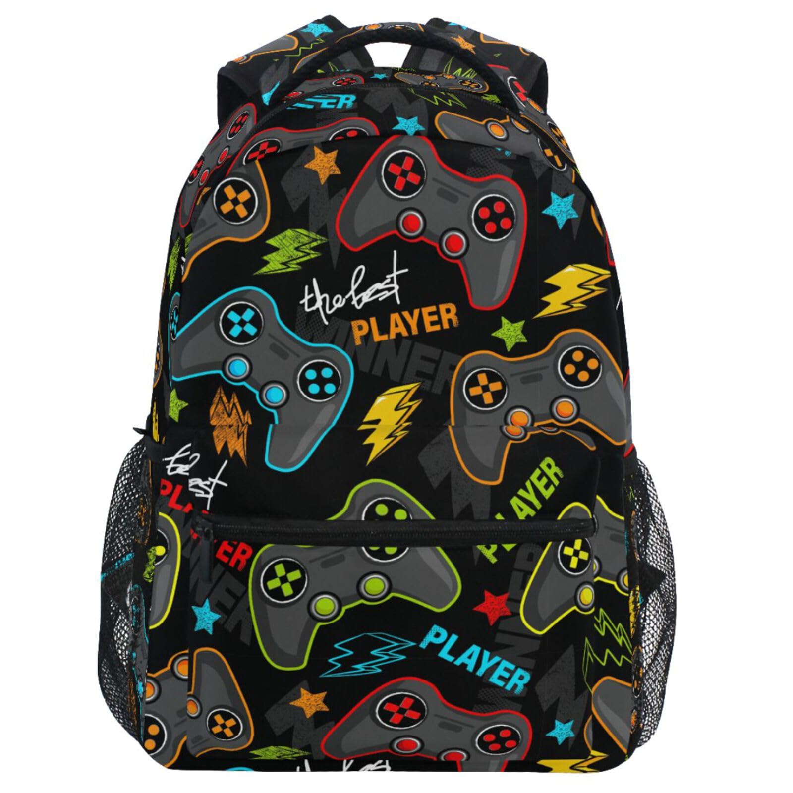 Oarencol Video Game Backpack Bookbag Gamer Gaming Daypack Travel Hiking Camping School Laptop Bag