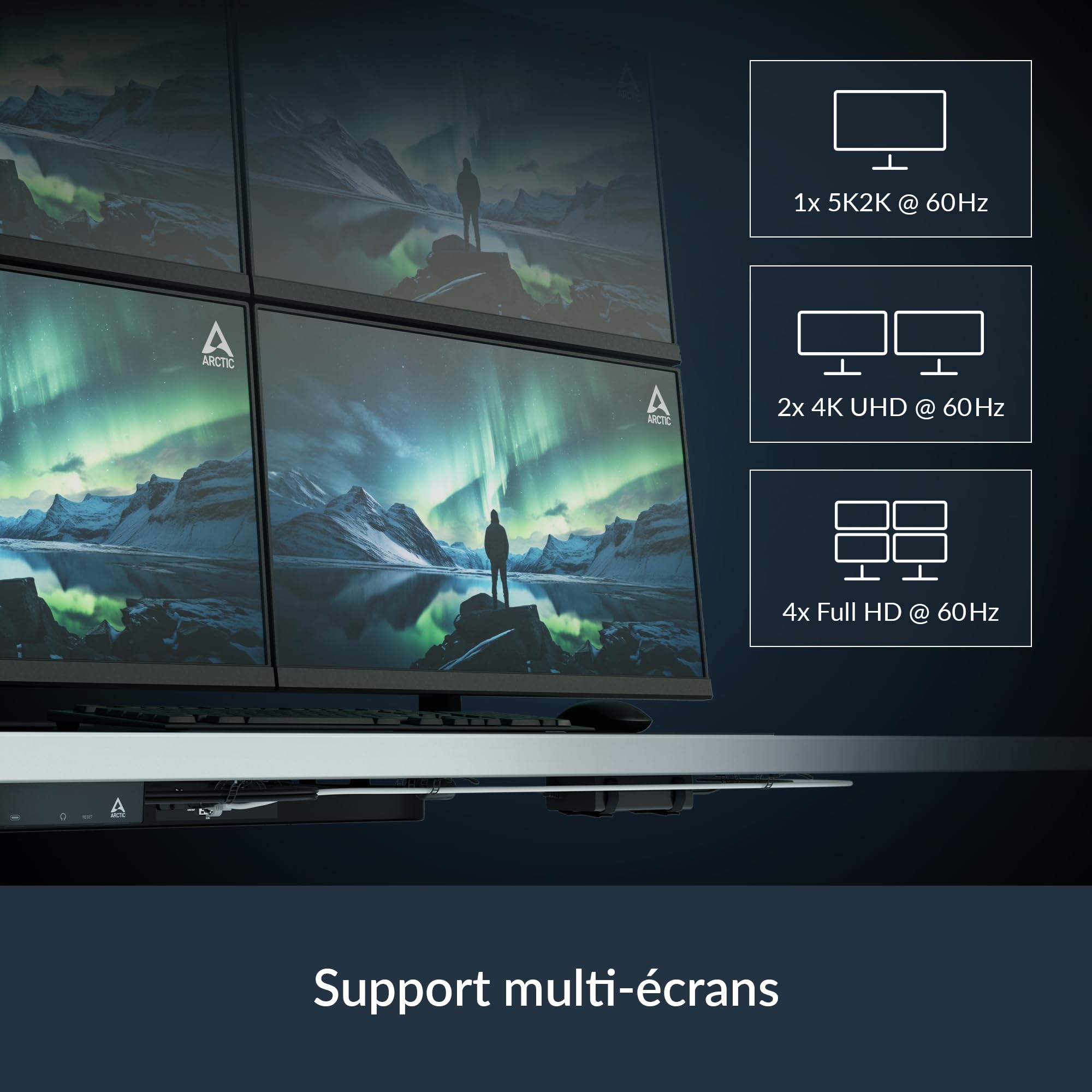 ARCTIC Senza 5700G - PC Montage sous Table, Refroidissement Passif