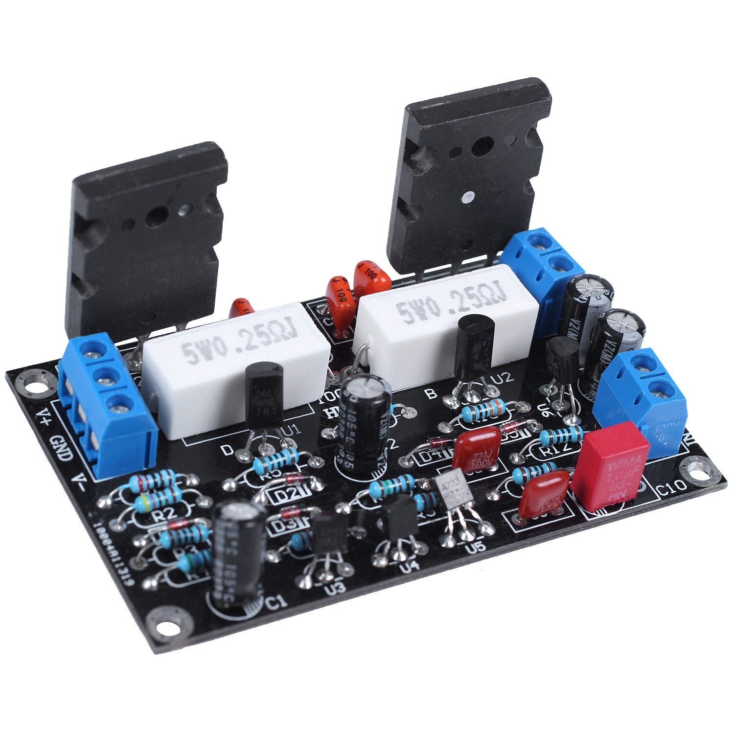 Ywh Wh Industrial 100w 2sc5200 2sa1943 Audio Amplifier Board Hifi