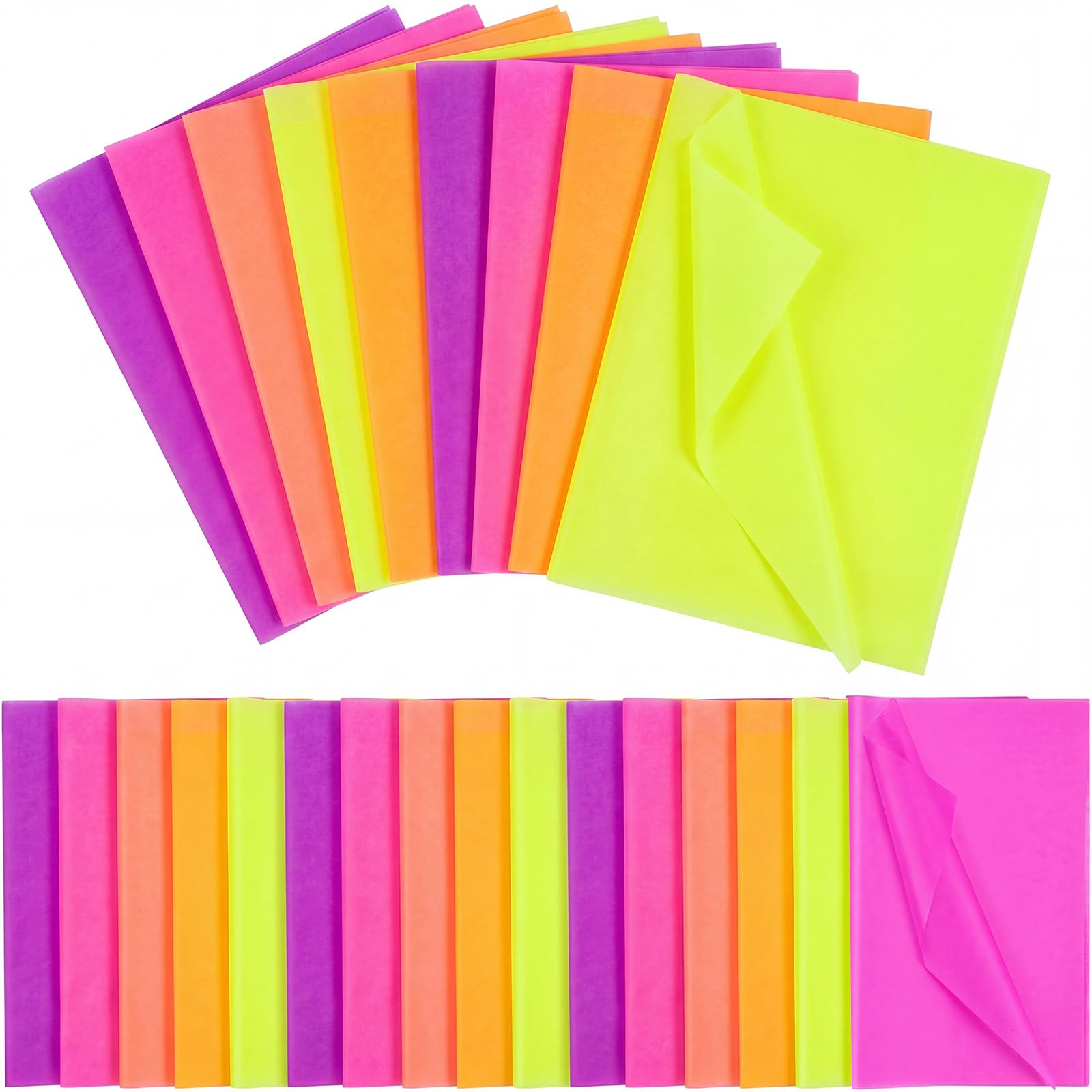 meekoo Carta velina senza acidi, 76 x 50,8 cm, senza tamponi, senza acidi, per vestiti, tessuti, biancheria, libri, foto, gioielli, regali, confezione da 5 colori, 180 pezzi