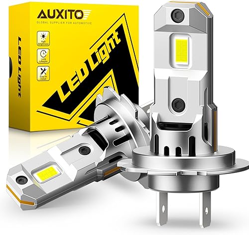 Miniatura 8 de AUXITO Bombillas LED H4 9003 HB2, 700% de brillo 6500K blanco frío, haz ajustable Canbus H4 de reemplazo, Plug and Play, para uso todoterreno