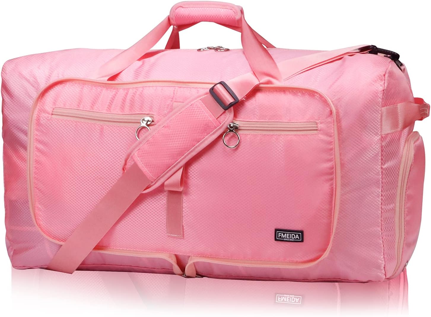 Fmeida 65L Duffle Bag with Shoes Compartment, Foldable