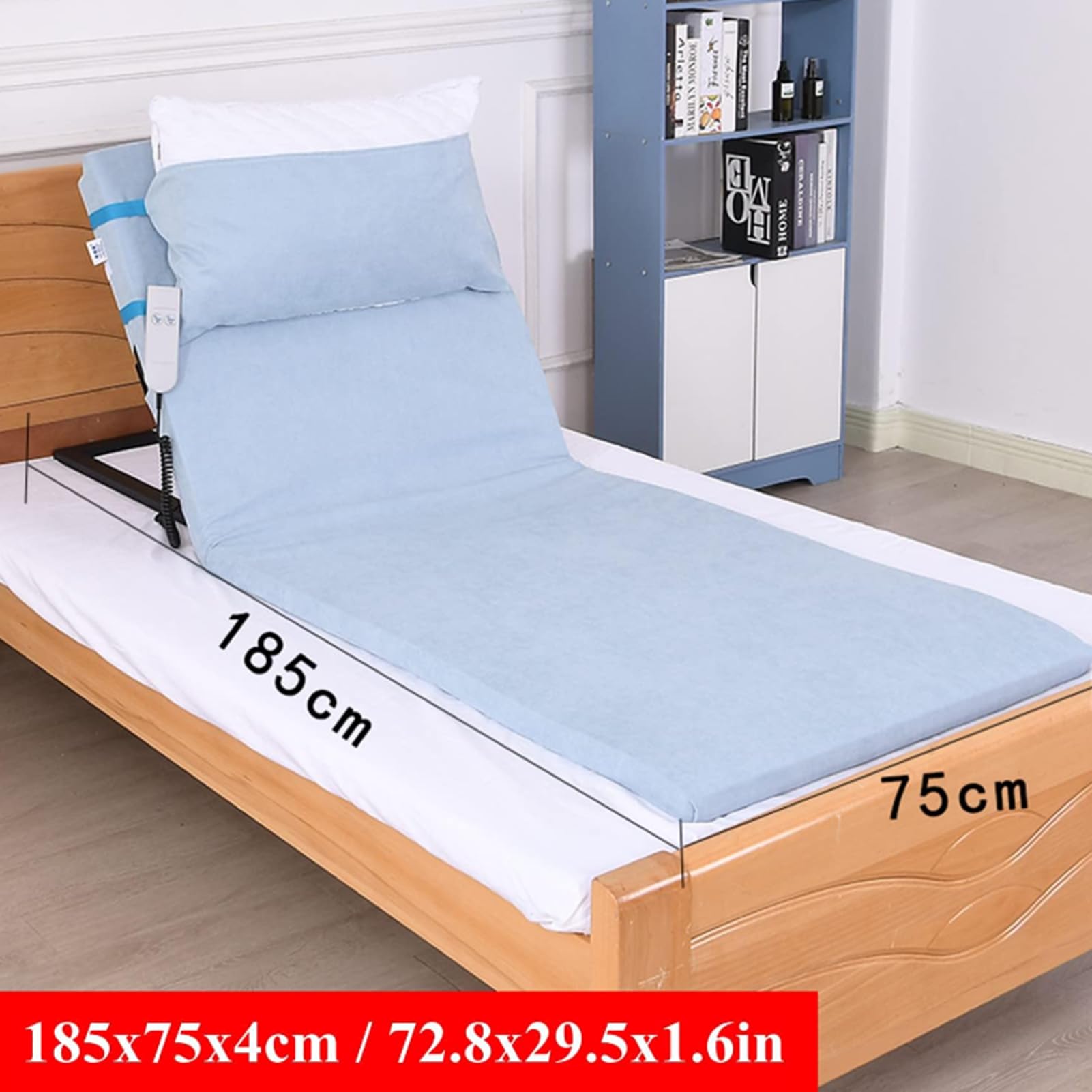 Respaldo de cama eléctrico ajustable para cuello, cabeza y soporte lumbar, colchón de levantamiento de potencia, ayuda para sentarse