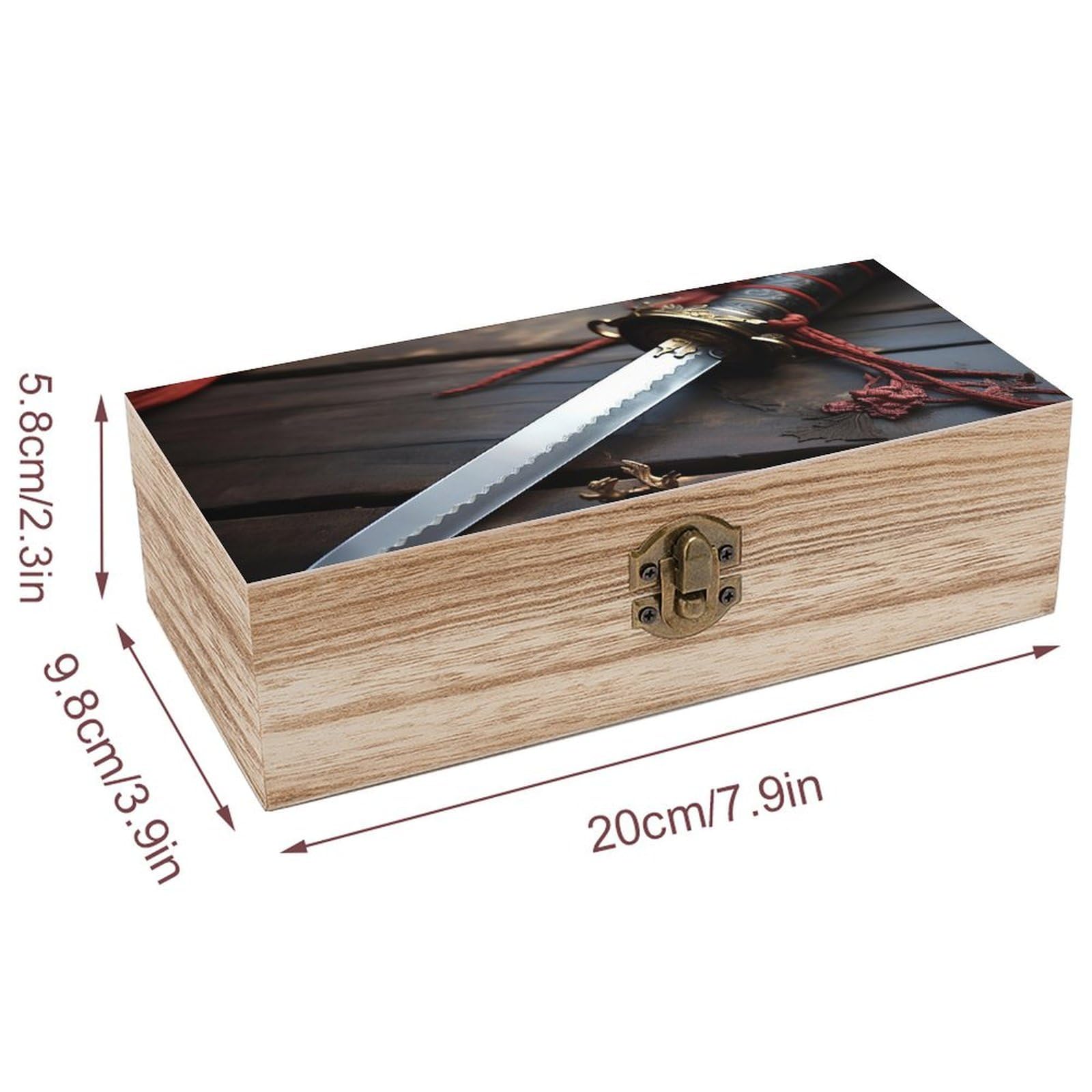 Amazon.com: QWJKM Japan Samurai Sword Wooden Storage Box