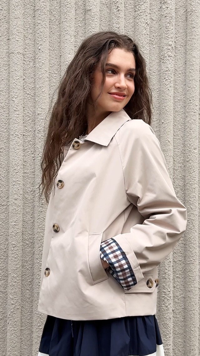 ジャケット・アウター MANOF COCOON LINE SHORT COAT Amazon.com: Tankaneo Womens Cropped Trench Coat Lightweight Single