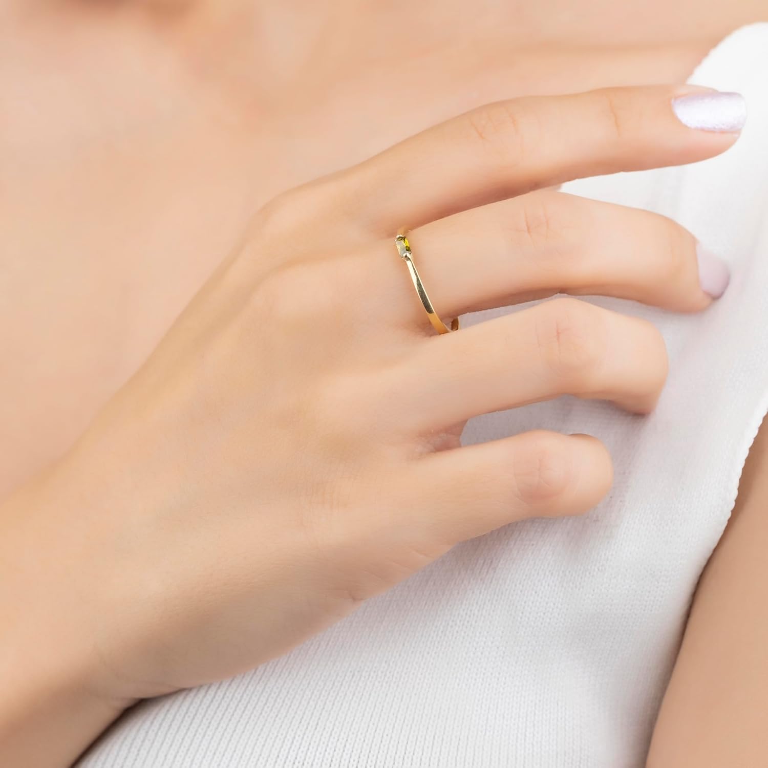 1-4 selectable ZigZag Baguette-cutting Birthstones Ring, Handmade Family Ring, Gold Silver Custom Ring, Personalized Gift, Mothers Day Gift, 14K gold & 925K Silver Ring