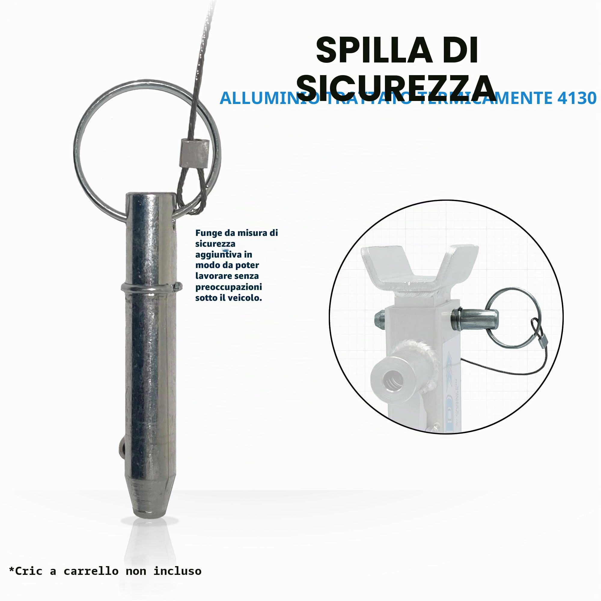 AGM-Products - Cric da Pavimento, Facile da Usare, per 3,5 tonnellate, Jack Non Incluso, spremere per estendersi, Si blocca automaticamente, sqeeze per Rimuovere Auto, Camion, SUV